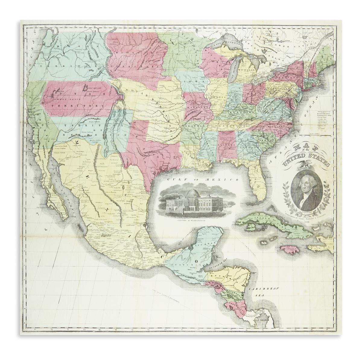 CASE, TIFFANY & COMPANY. Map of the United States.